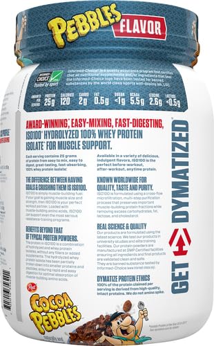 Dymatize ISO100 Hydrolyzed Protein Powder, 100% Whey Isolate Protein, 25g of Protein - Maple Wellness Supplements