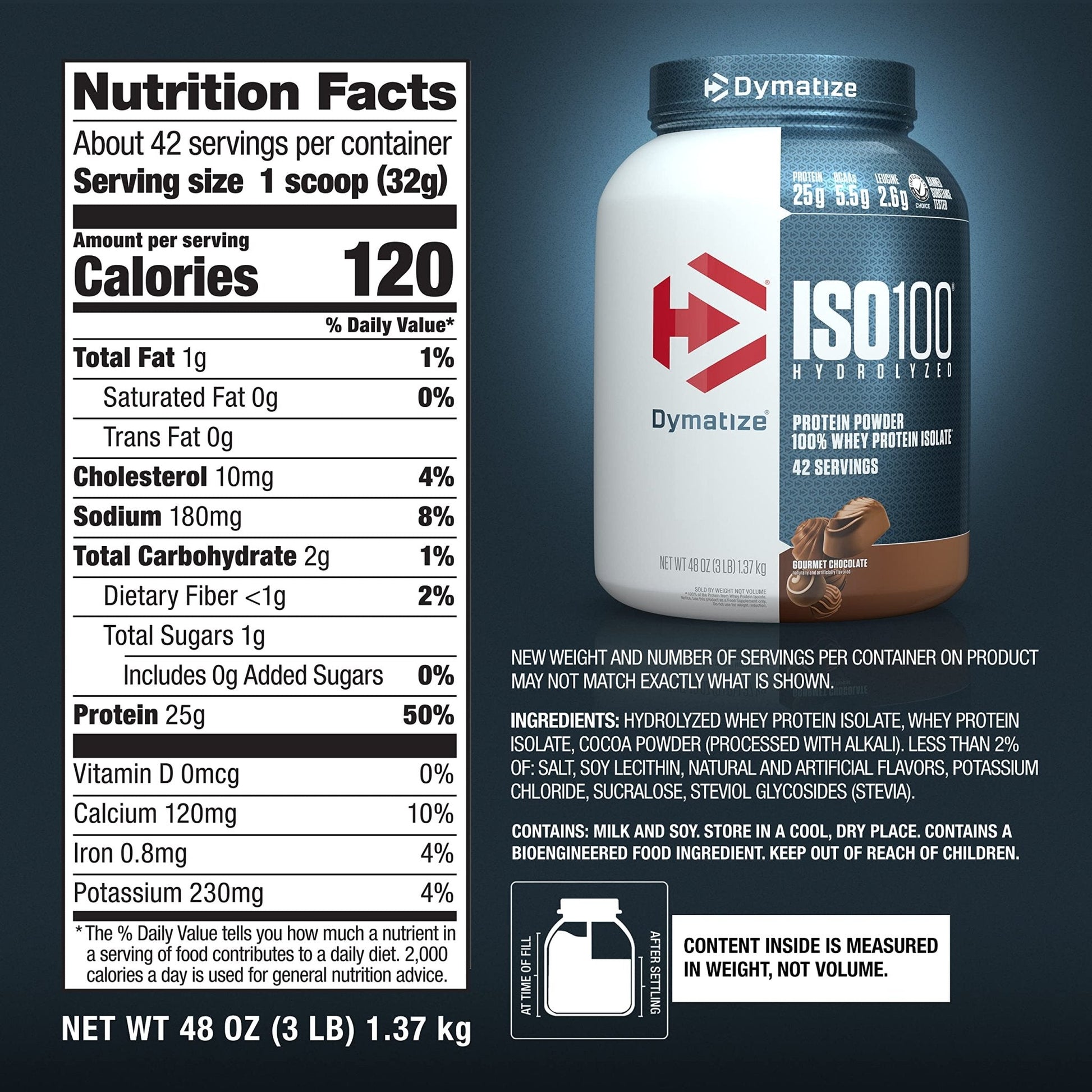 Dymatize ISO100 Hydrolyzed Protein Powder, 100% Whey Isolate Protein, 25g of Protein - Maple Wellness Supplements
