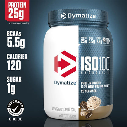 Dymatize ISO100 Hydrolyzed Protein Powder, 100% Whey Isolate Protein, 25g of Protein - Maple Wellness Supplements