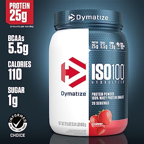 Dymatize ISO100 Hydrolyzed Protein Powder, 100% Whey Isolate Protein, 25g of Protein - Maple Wellness Supplements