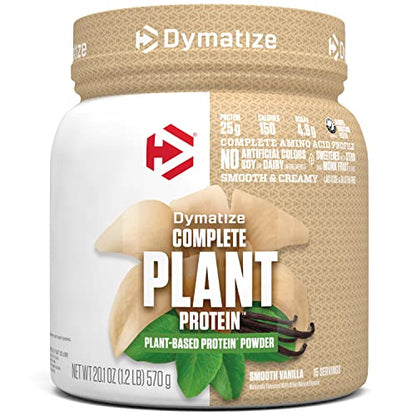 Dymatize Vegan Plant Protein, Smooth Vanilla, 25g Protein, 4.8g BCAAs, Complete - Maple Wellness Supplements