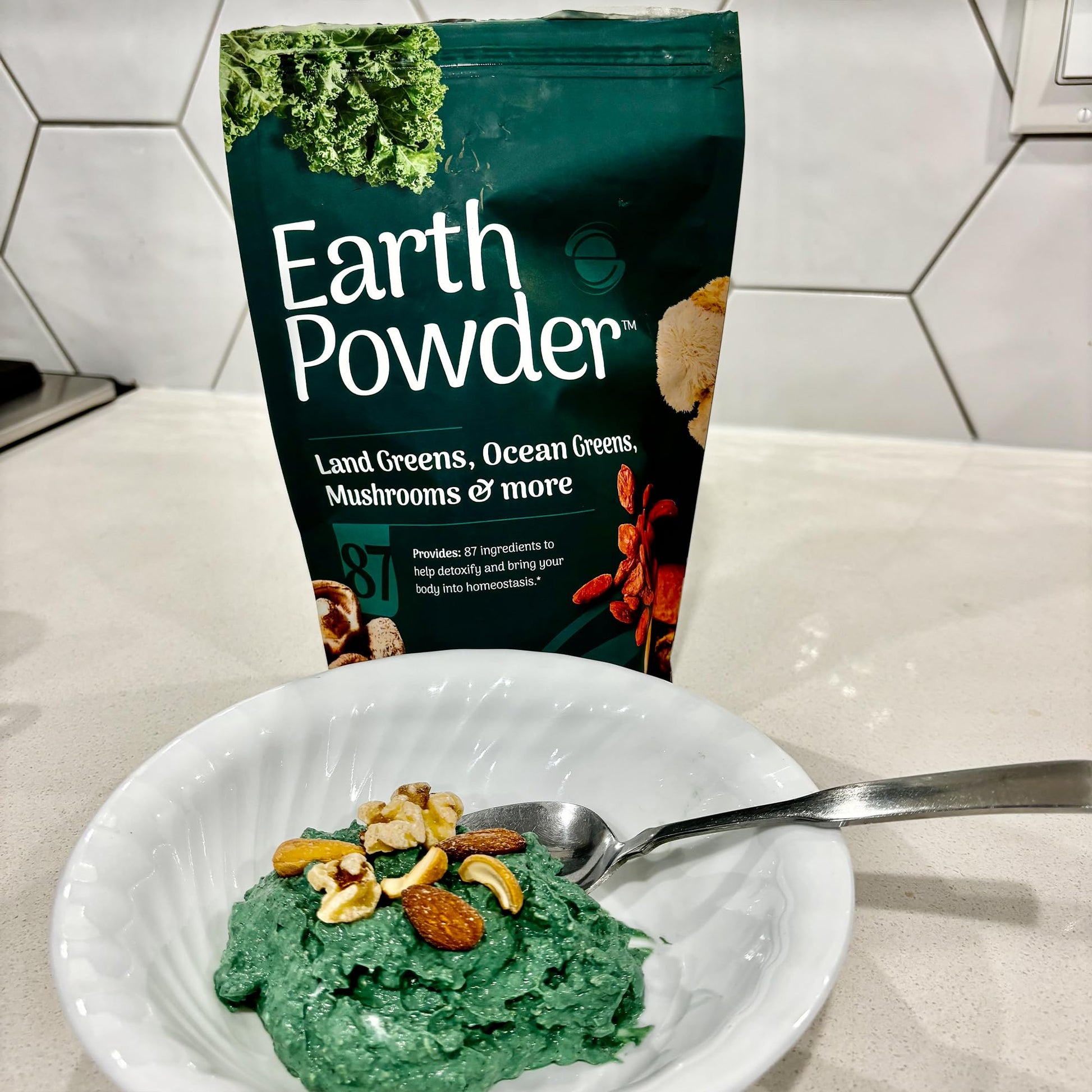 Earth Powder Daily Foundational Nutrition Supplement with 28 Greens & 10 Mushrooms | 87 Nutrients for Energy, Gut Health & Mental Clarity - Maple Wellness Supplements
