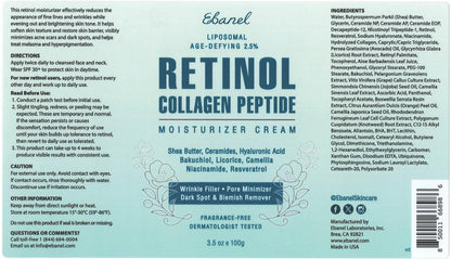 Ebanel Bundle of 40% Urea Cream 4.6 Oz, and 2.5% Retinol Moisturizer - Maple Wellness Supplements