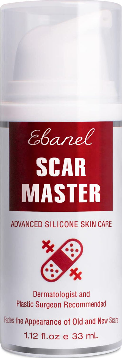 Ebanel Silicone Scar Gel with Allantoin, Emu Oil, Vitamin E and Onion Extract, For Old & New Scars from Surgeries, C-Section, Injuries, Burns & More - Maple Wellness Supplements