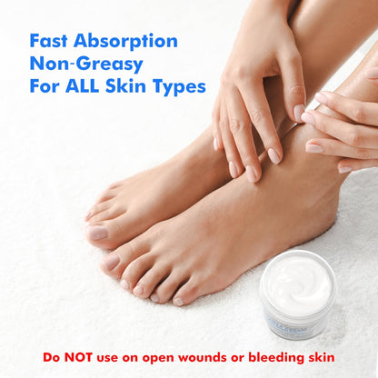 Ebanel Urea Cream 40% plus Salicylic Acid 2%, Foot Cream for Dry Cracked Heels Feet Knees Elbows Hands, Foot Dead Skin Cuticle Callus Remover Toenail Softener, Keratolytic Skin Barrier Repair - Maple Wellness Supplements