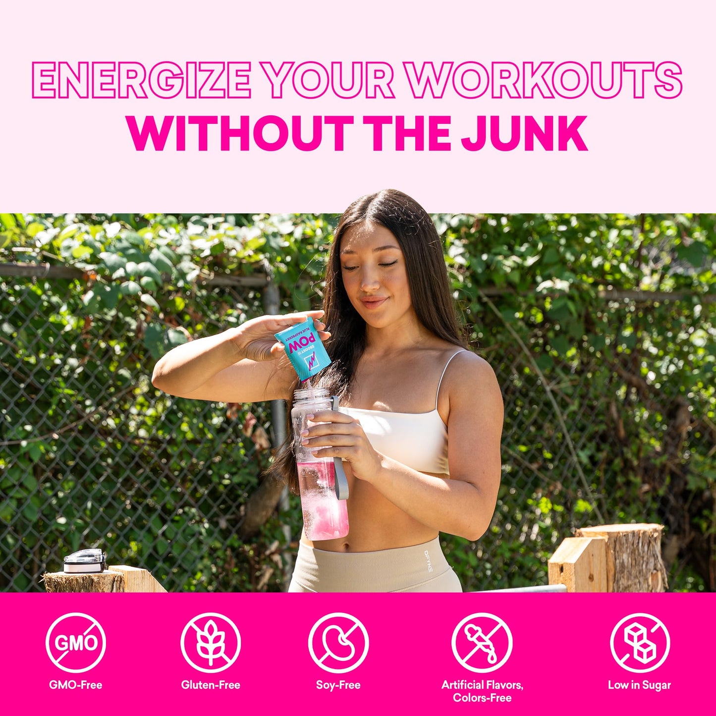 EBOOST POW Natural Pre Workout Powder – 20 Servings - Blue Raspberry - A PreWorkout Supplement for Performance, Joint Mobility Support, Energy - Men and Women - Maple Wellness Supplements