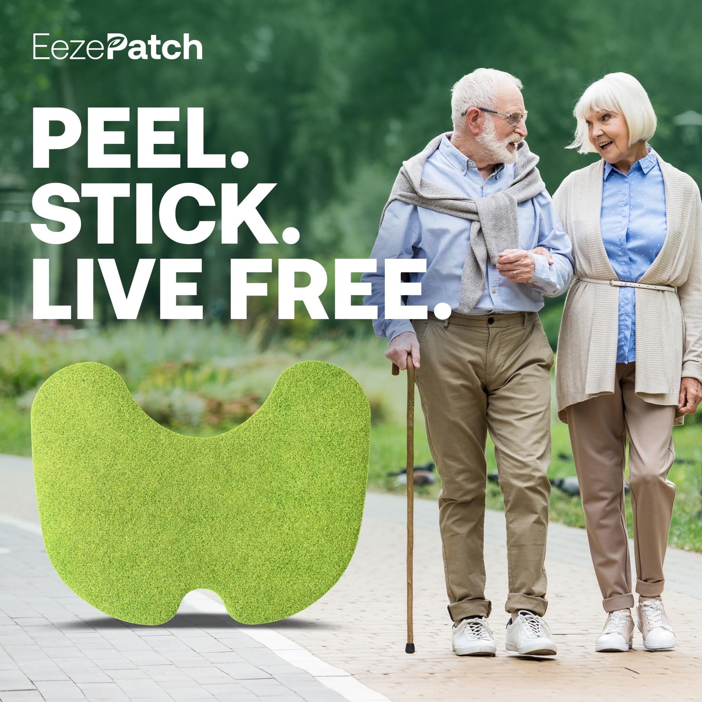 EezePatch® Herbal Knee Relief Patches (10 Count) – Natural Joint Support for Knee Discomfort, Mobility & Flexibility – Herbal Extracts for Soothing Relief – Easy-to-Apply Patches - Maple Wellness Supplements