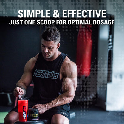 EHP Labs OxyShred Hardcore Super Dosed Pre Workout Powder - Preworkout Powder with L Glutamine & Acetyl L Carnitine, Energy Boost Drink - 275mg of Caffeine - Maple Wellness Supplements