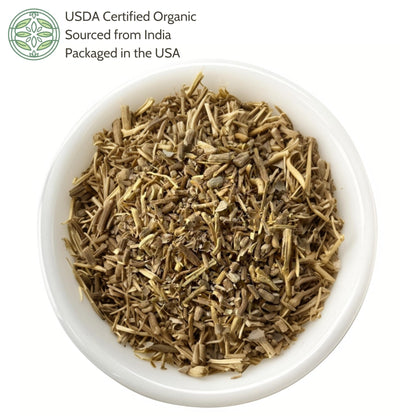 Elanen Naturals Organic Ashwagandha Root 4 oz. (113g), USDA Certified Organic Ashwagandha Root Loose Leaf Tea, Dried Withania somnifera, Cut & Sifted - Maple Wellness Supplements