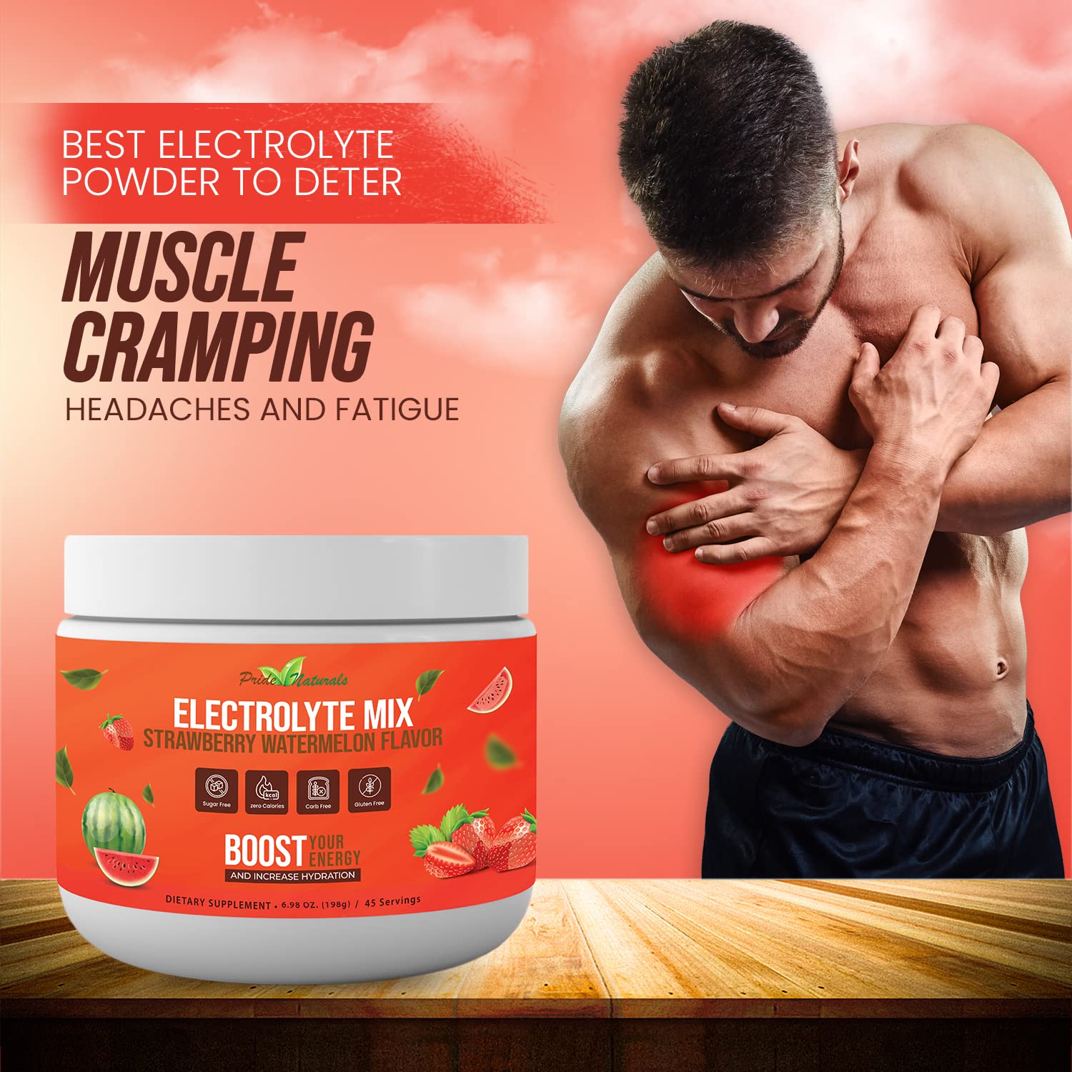 Electrolyte Powder - Refreshing Workout Recovery Electrolytes, Sugar Free, Gluten Free - Maple Wellness Supplements