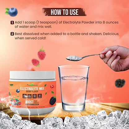 Electrolyte Powder - Refreshing Workout Recovery Electrolytes, Sugar Free, Gluten Free - Maple Wellness Supplements