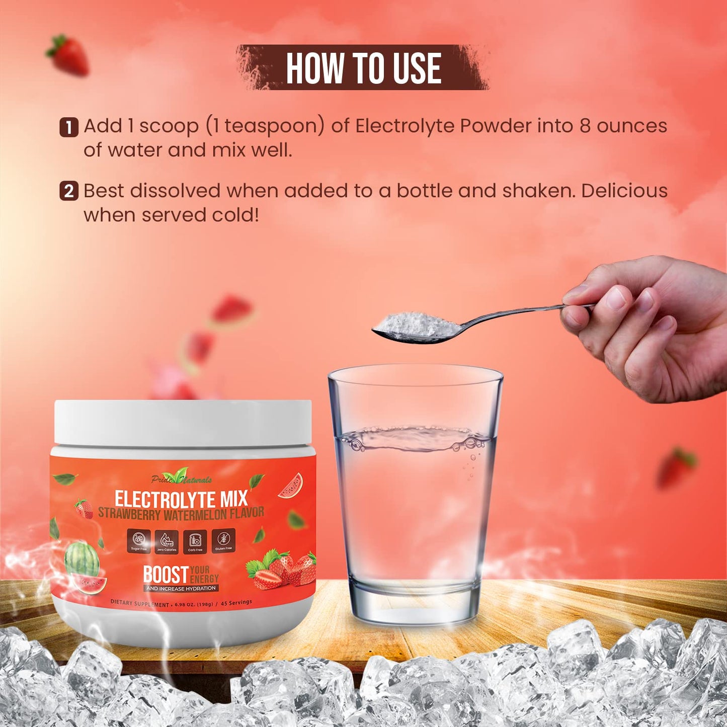 Electrolyte Powder - Refreshing Workout Recovery Electrolytes, Sugar Free, Gluten Free - Maple Wellness Supplements