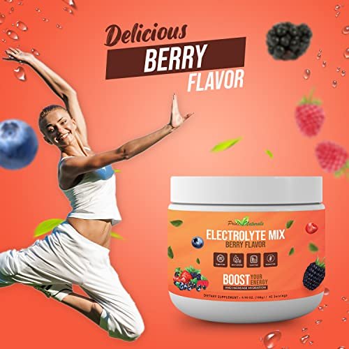 Electrolyte Powder - Refreshing Workout Recovery Electrolytes, Sugar Free, Gluten Free - Maple Wellness Supplements