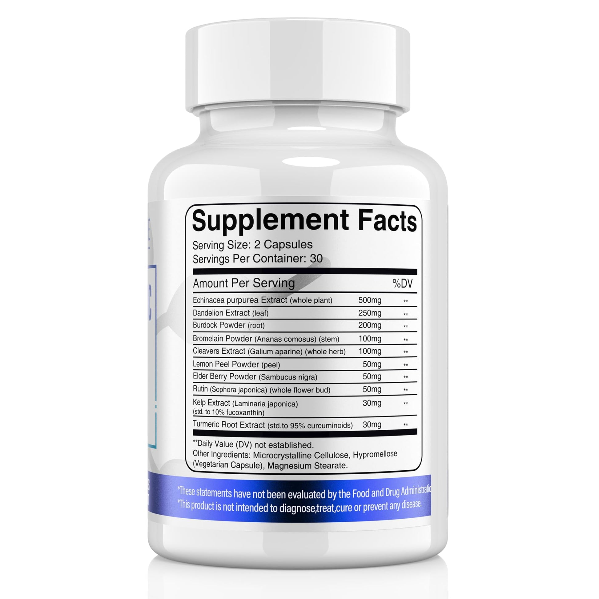 ELERULE Lymphatic Support Supplement, Lymphatic Drainage Supplements with with Dandelion, Burdock, Echinacea, Lemon & More, Lymph System Support for Men and Women – 60 Capsules - Maple Wellness Supplements