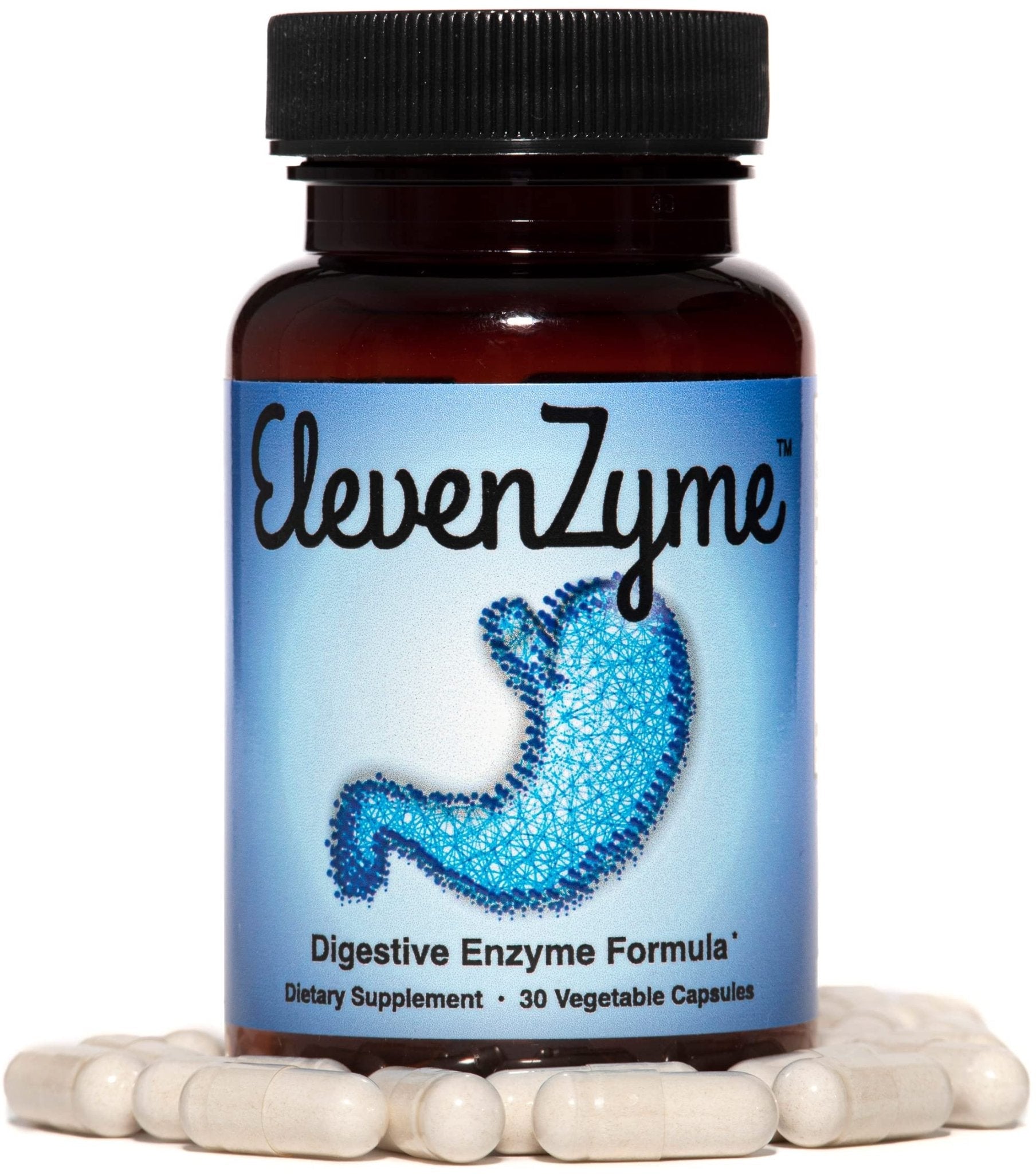 ElevenZyme - Natural Digestive Enzyme Supplement - Non-GMO, Vegan - Maple Wellness Supplements