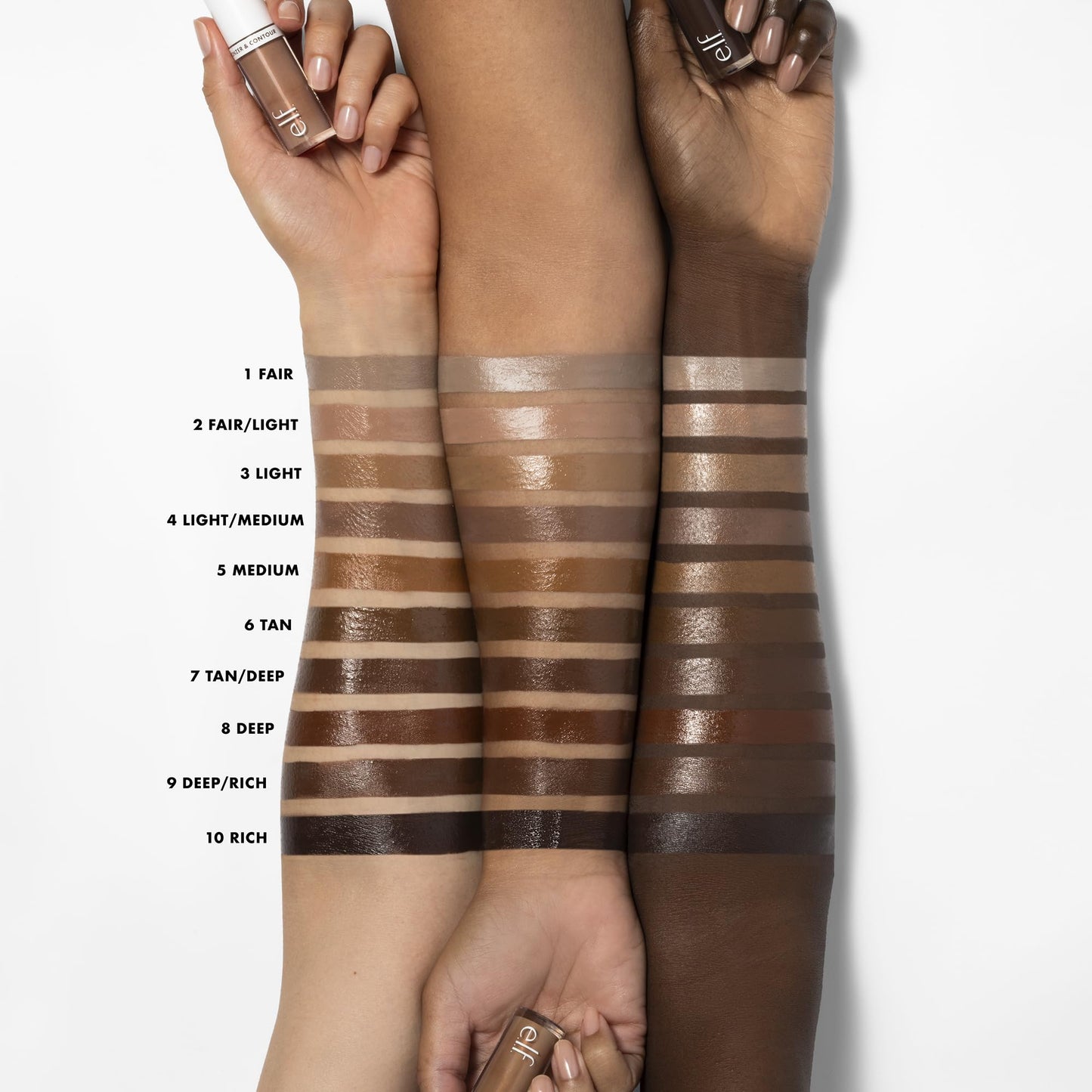 e.l.f. Camo Liquid Bronzer & Contour, Silky Highly Pigmented Formula, Creates a Long-Lasting Bronzed Glow & Natural Look, Vegan & Cruelty-Free, 2 Fair/Light - Maple Wellness Supplements