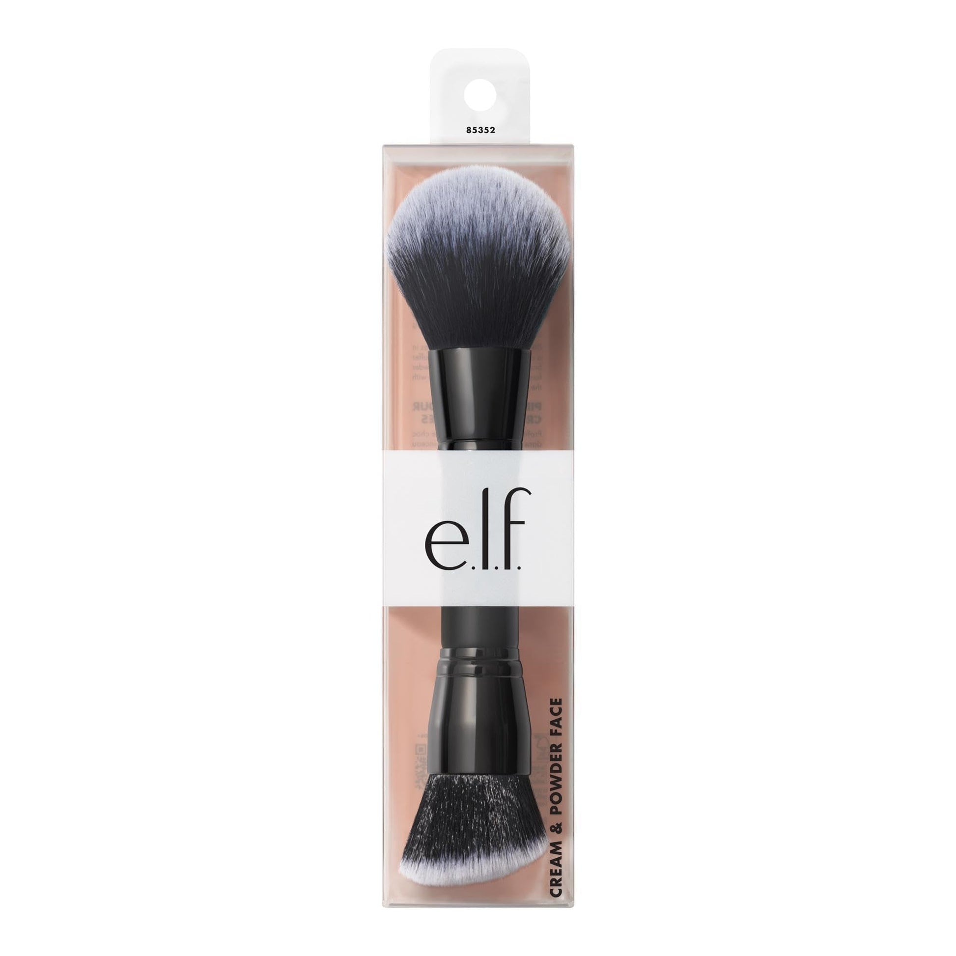 e.l.f. Dual-Ended Cream + Powder Brush, Two-in-One Makeup Brush For Creating A Gorgeous, Airbrushed-looking Complexion, Vegan & Cruelty-free - Maple Wellness Supplements