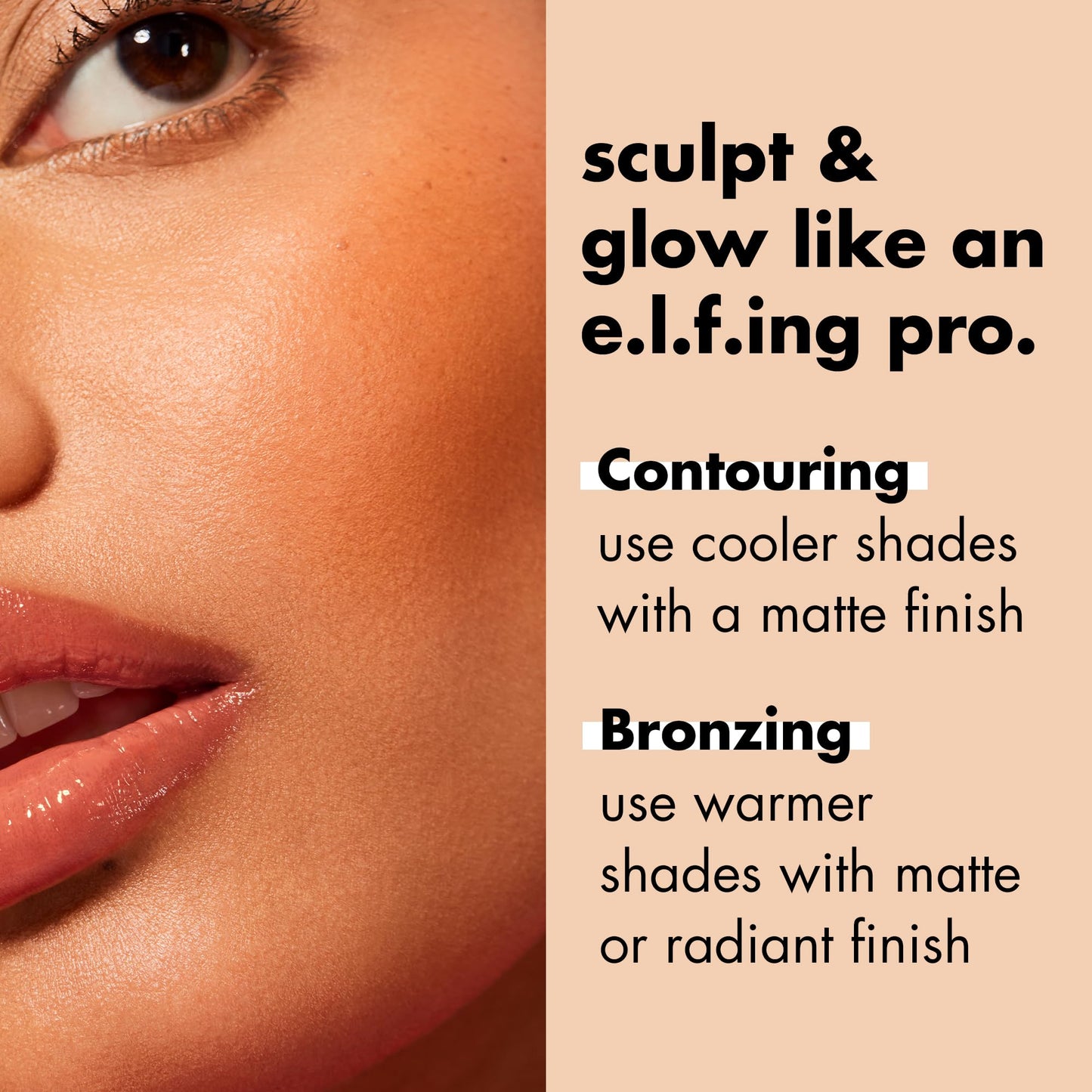 e.l.f. Primer-infused Bronzer, Long-Wear, Matte, Bold, Lightweight, Blends Easily, Contours Cheeks, Forever Sun Kissed, All-Day Wear, 0.35 Oz - Maple Wellness Supplements