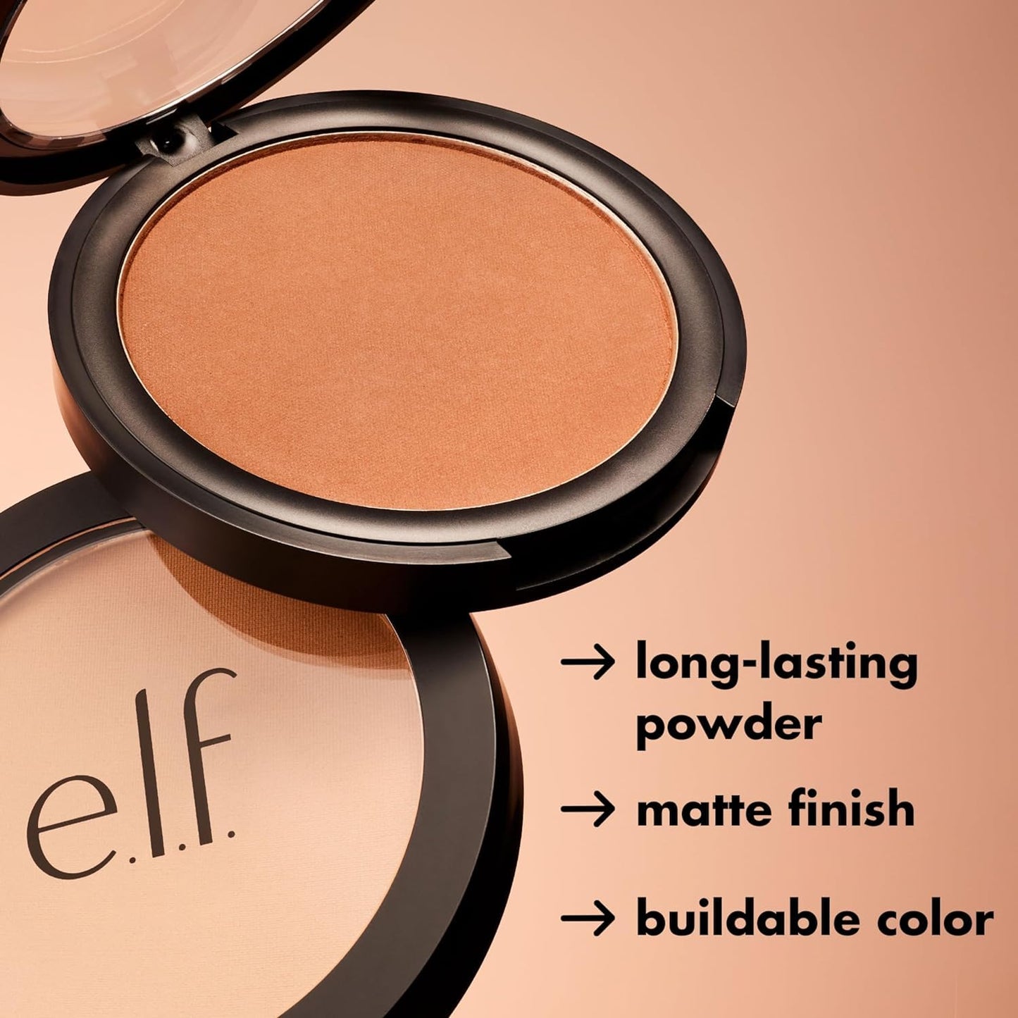 e.l.f. Primer-infused Bronzer, Long-Wear, Matte, Bold, Lightweight, Blends Easily, Contours Cheeks, Forever Sun Kissed, All-Day Wear, 0.35 Oz - Maple Wellness Supplements