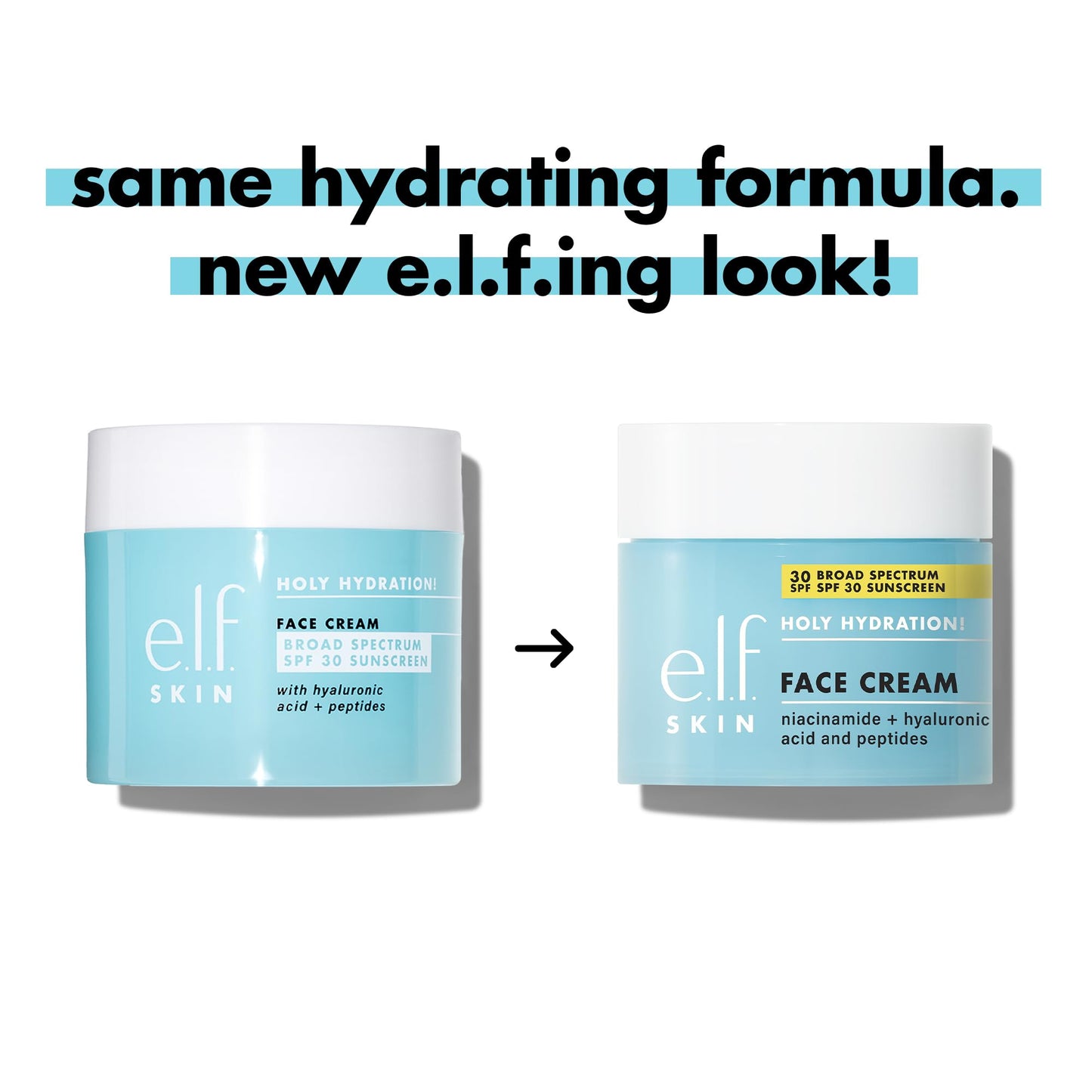 e.l.f. SKIN Holy Hydration! Face Cream - Broad Spectrum SPF 30 Sunscreen, Moisturizes & Softens Skin - Maple Wellness Supplements