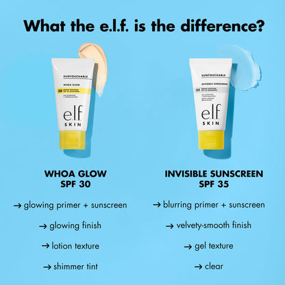 e.l.f. SKIN Suntouchable Invisible SPF 35, Lightweight, Gel-based Sunscreen For A Smooth Complexion, Doubles As A Makeup Primer - Maple Wellness Supplements