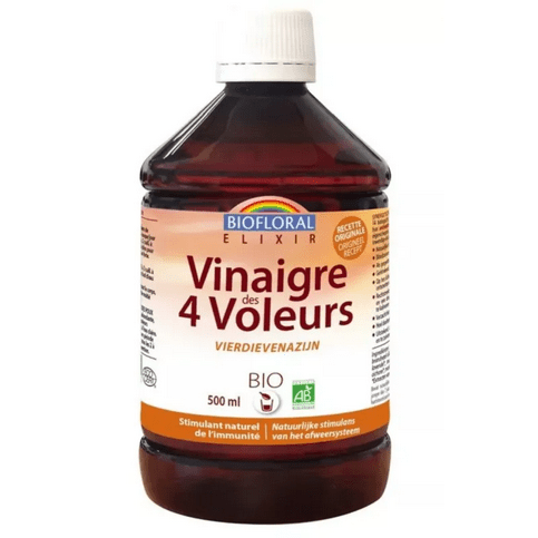 Elixir de Vinaigre des 4 voleurs BIO 500 ml BIOFLORAL - Maple Wellness Supplements