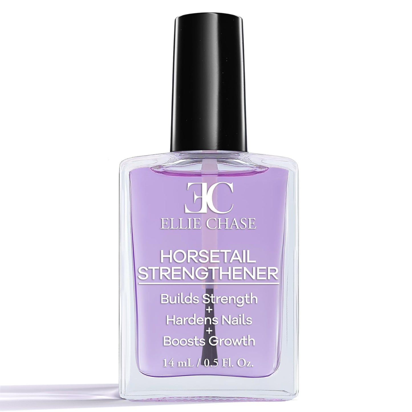 Ellie Chase Horsetail Nail Strengthener, Growth, Hardener, Repair Treatment Polish 0.5 OZ/Help Splits, Breaks, Thin, Weak - Maple Wellness Supplements