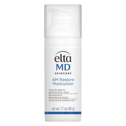 EltaMD AM Restore Face Moisturizer for Women and Men, Light Moisturizer Face Cream, Made with Niacinamide and Hyaluronic Acid, 1.7 oz Pump - Maple Wellness Supplements