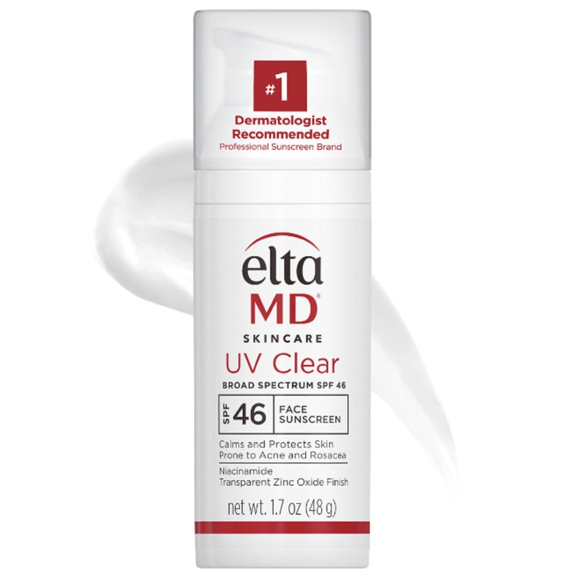 EltaMD UV Clear Face Sunscreen SPF 46, Oil Free for Face with Zinc Oxide, Dermatologist Recommended Sunscreen Lotion - Maple Wellness Supplements