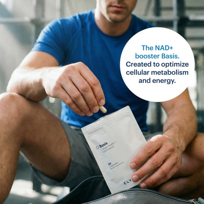 ELYSIUM Basis NAD Plus Supplement 30 Servings - with Nicotinamide Riboside 250mg and Pterostilbene 50mg - Healthy Aging Supplement & Cellular Energy - Maple Wellness Supplements