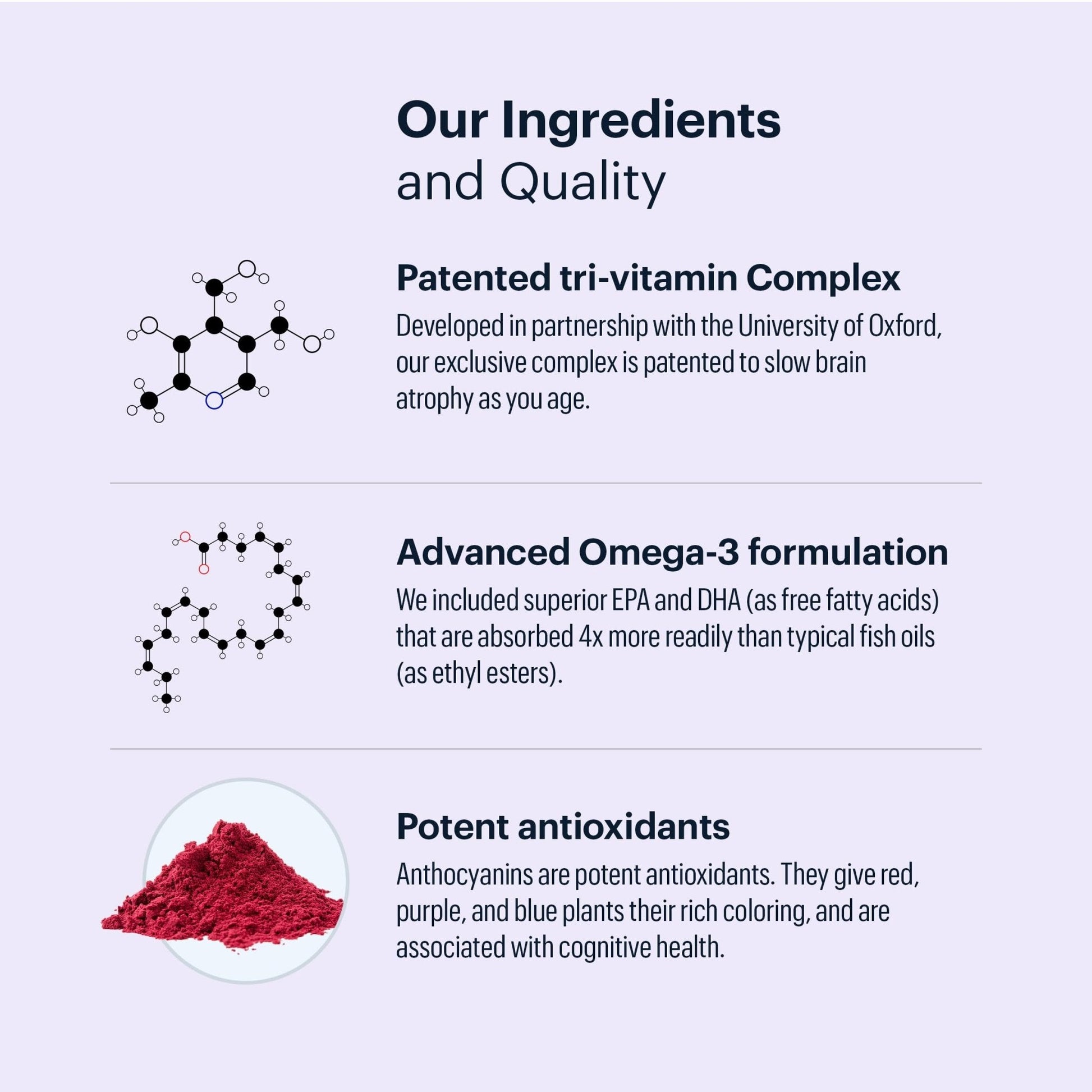 ELYSIUM Matter - 30 Servings - Brain Supplement for Memory and Focus Omega 3 Supplement + DHA - Vitamins to Support Brain Health and Memory - Maple Wellness Supplements