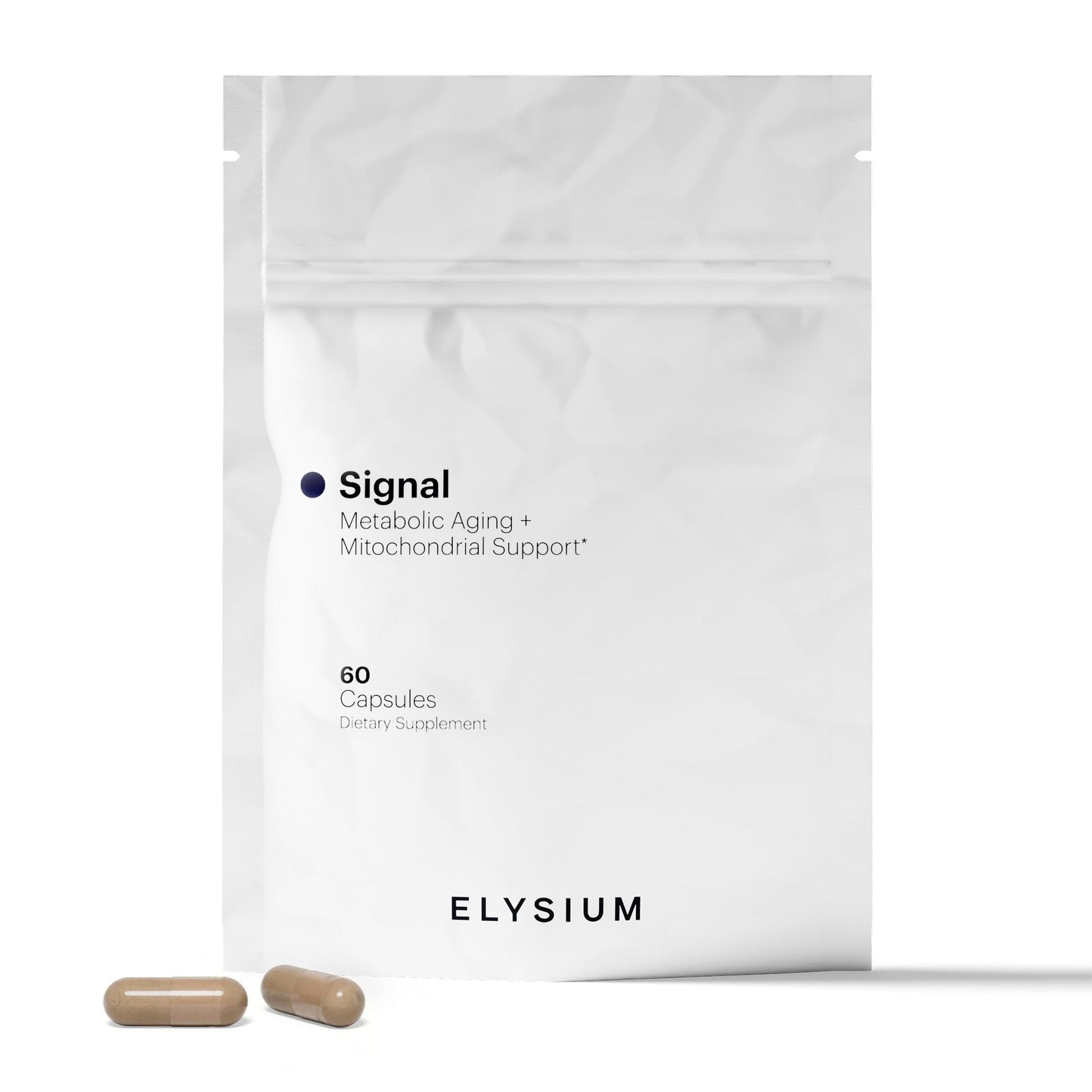 ELYSIUM Signal NMN Supplement - Clinically Proven to Support NAD+ Production, Mitochondrial Function & Metabolic Health - Nicotinamide Mononucleotide and SIRT3 Activation Complex- 30 Day Supply - Maple Wellness Supplements