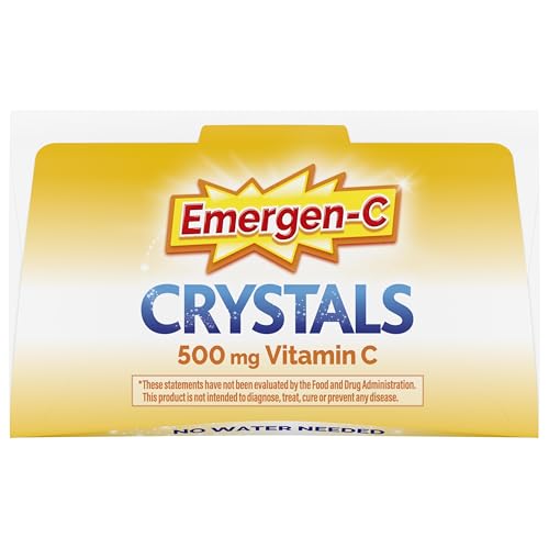 Emergen-C Crystals, On-the-Go Emergen-C Immune Support Supplement with Vitamin C, B Vitamins, Zinc and Manganese - Maple Wellness Supplements