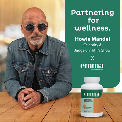 Emma Gut Health - 2 Pack - Gas and Bloating Relief, Constipation, Leaky Gut Repair - Gut Cleanse & Restore Digestion - Regulate Bowel Movement. Probiotics and Laxative Alternative, 120 Capsules - Maple Wellness Supplements