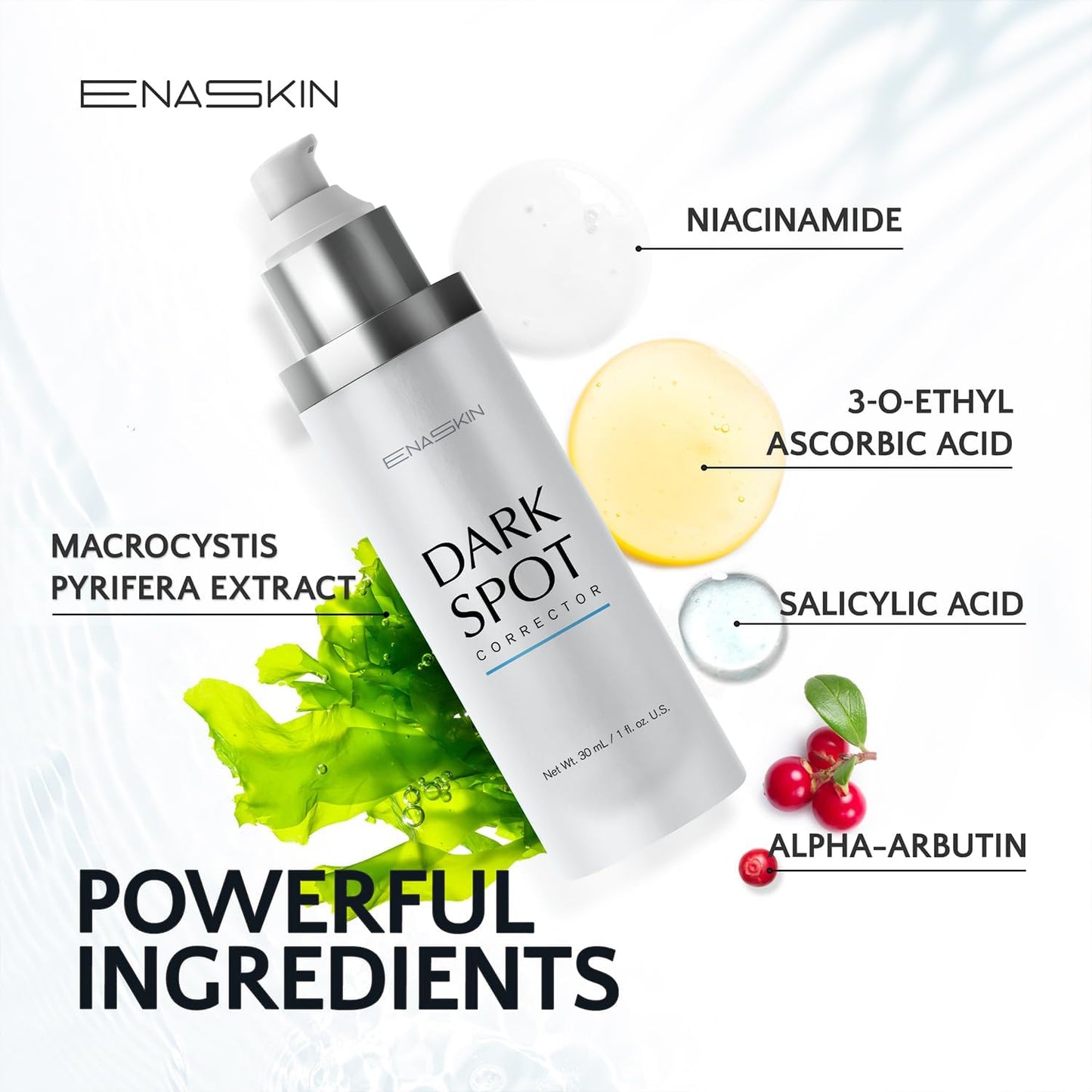 Enaskin Dark Spot Set - Serum & Soap Bars: Hyperpigmentation Body Treatment for Freckles Melasma Age Spot Sun Spot - Dark Spots Corrector Serum - Maple Wellness Supplements