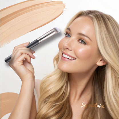 ENERGY Concealer Brush Under Eye Mini Angled Flat Top Kabuki Nose Contour Brush for Concealing Blending Setting Buffing with Powder Liquid Cream Cosmetic Pro Small Makeup Foundation brushes 270 - Maple Wellness Supplements