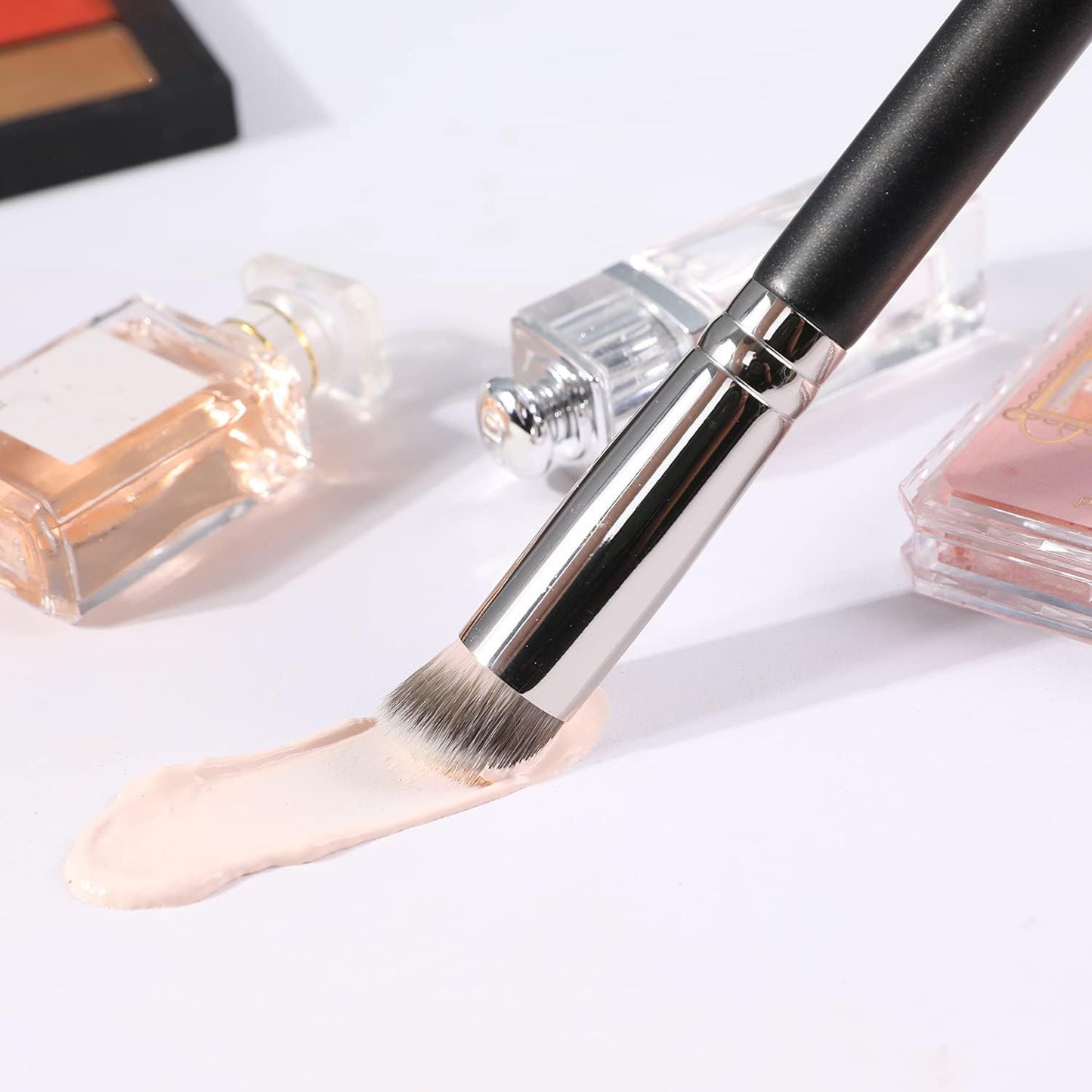 ENERGY Concealer Brush Under Eye Mini Angled Flat Top Kabuki Nose Contour Brush for Concealing Blending Setting Buffing with Powder Liquid Cream Cosmetic Pro Small Makeup Foundation brushes 270 - Maple Wellness Supplements