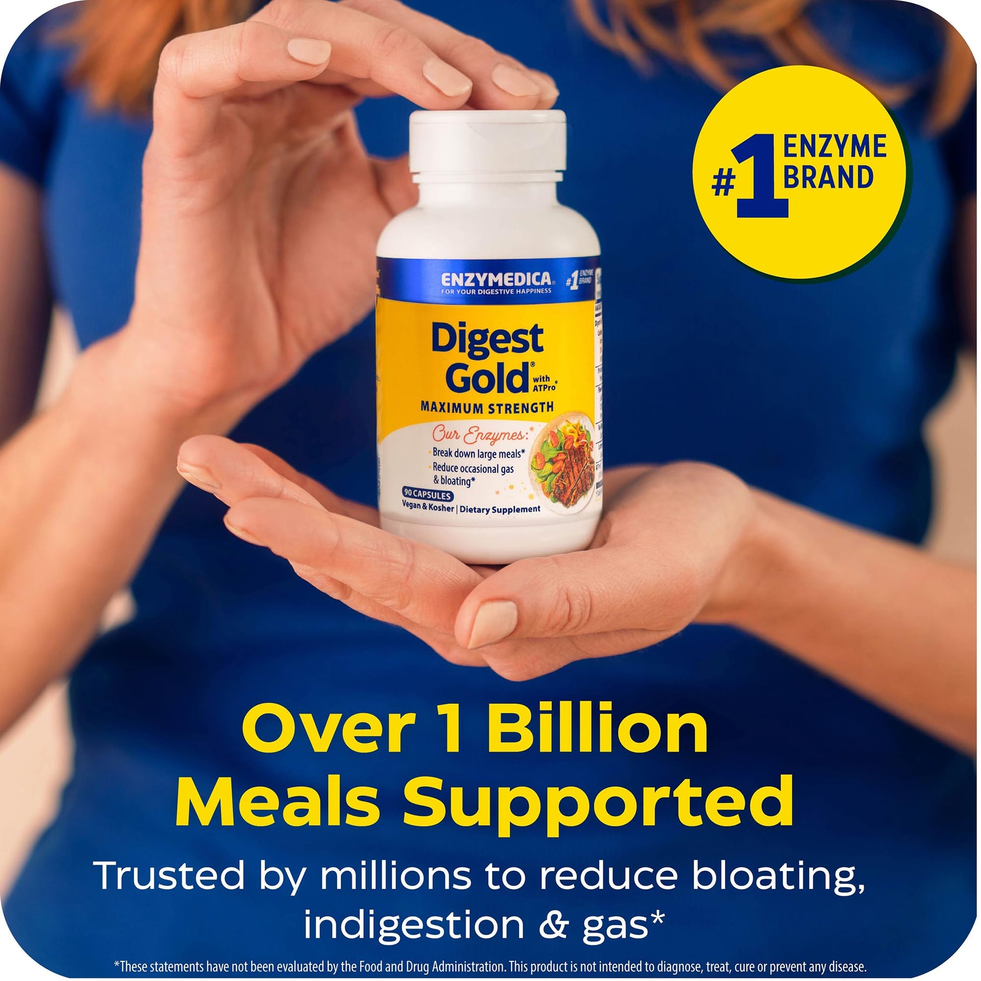 Enzymedica, Digest Gold + ATPro, Maximum Strength Enzymes, 45 Capsules - Maple Wellness Supplements