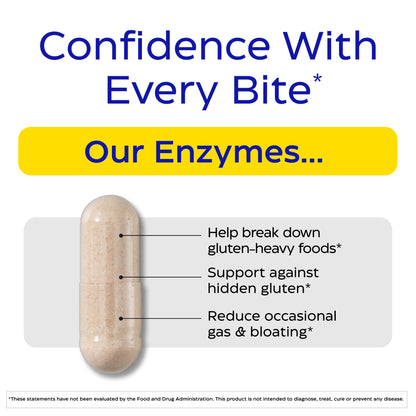 Enzymedica - GlutenEase Extra Strength, Complete Gluten & Casein Formula with Digestive Enzymes + DPP-IV, 30 Capsules - Maple Wellness Supplements