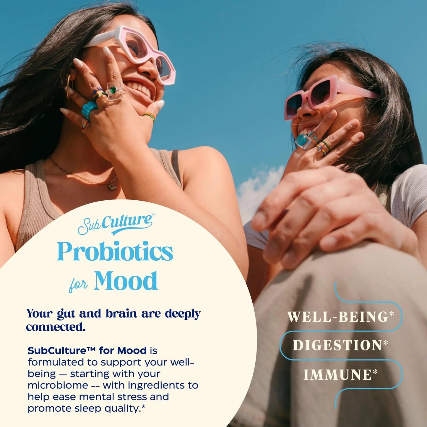 Enzymedica SubCulture Probiotics for Mood, Stress, & Sleep, 50 Billion CFU, Promotes Relaxation, Immune + Digestive Health & Regularity, 30 Count - Maple Wellness Supplements
