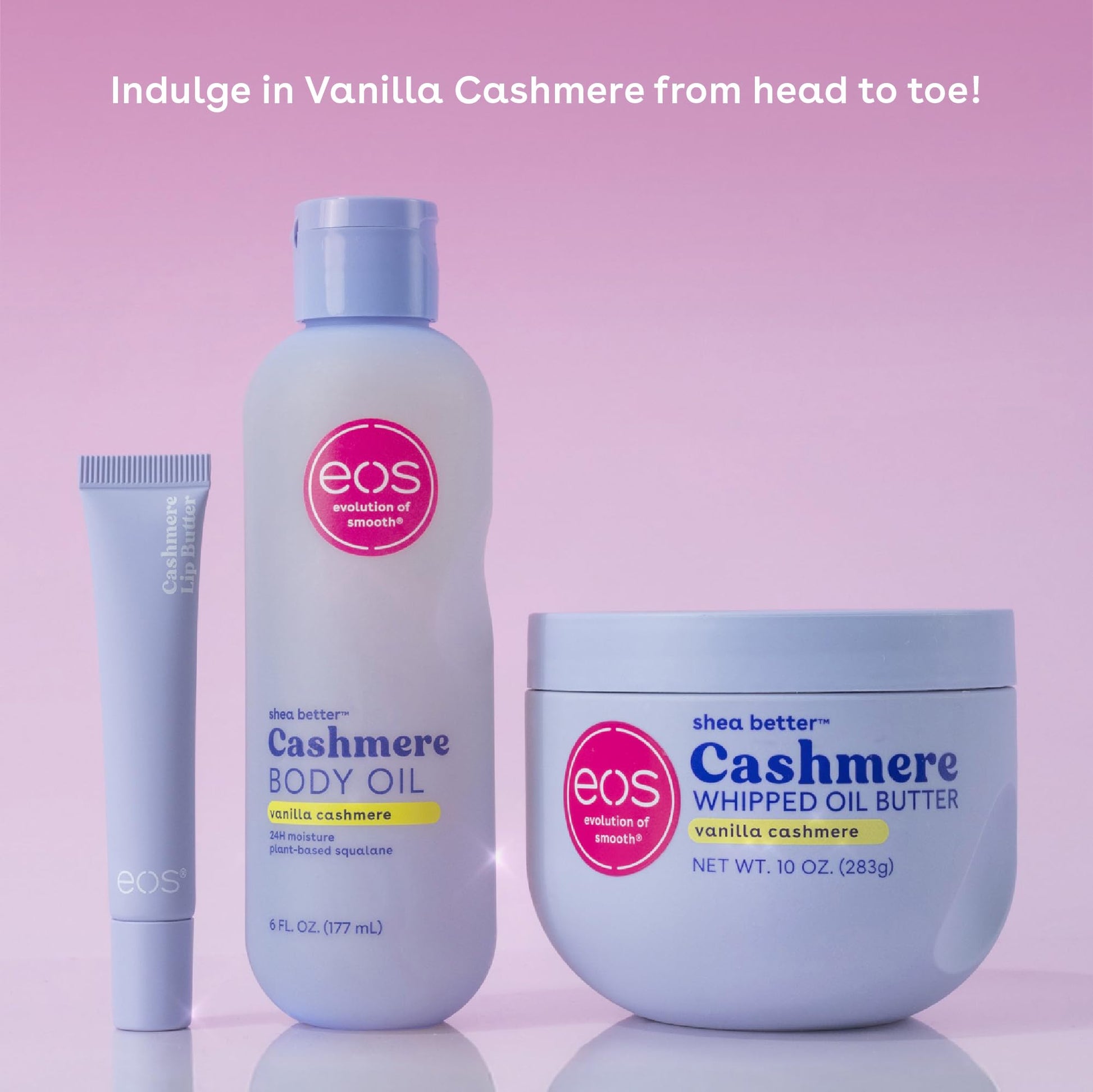 eos Cashmere Lip Butter - Vanilla Cashmere, Plumping Peptides, Smoothing, eos Lip Butter - Maple Wellness Supplements