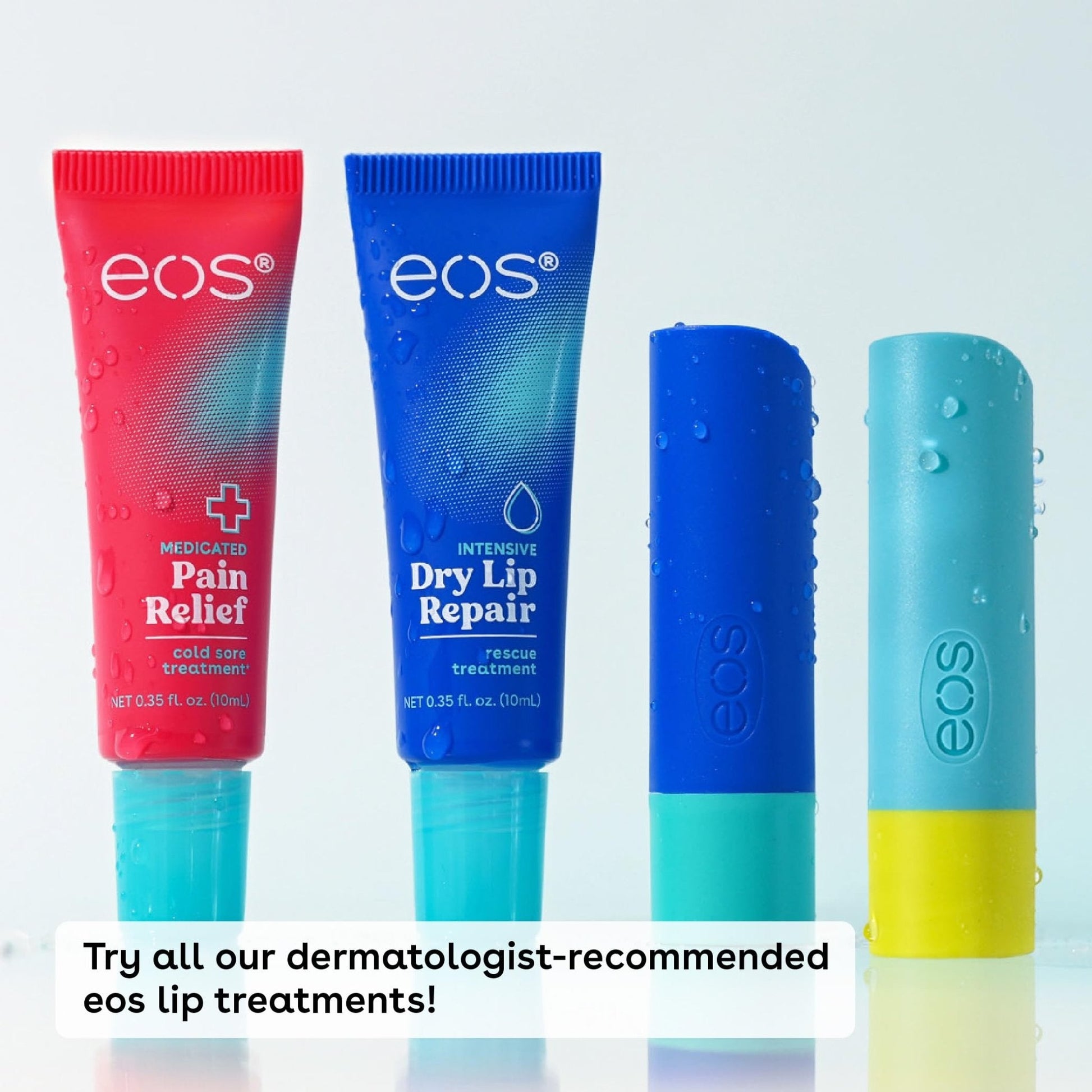 eos The Hero Lip Repair, Extra Dry Lip Treatment, 24HR Moisture, Natural Strawberry Extract, 0.35 fl oz, 2-Pack - Maple Wellness Supplements
