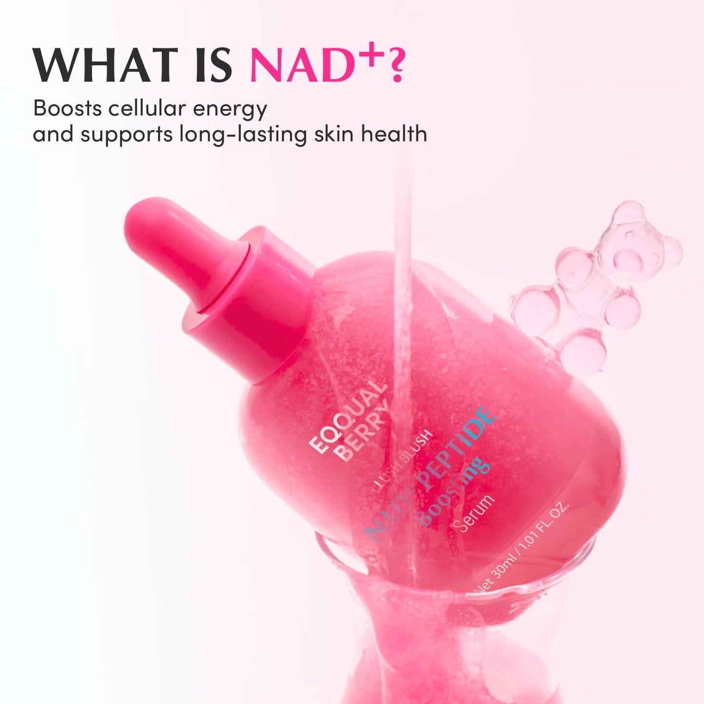 EQQUALBERRY NAD+ Peptide Boosting Serum – Niacinamide 2% + 14 Peptides + Vegan Collagen Anti-Aging Korean Skincare Face - Maple Wellness Supplements