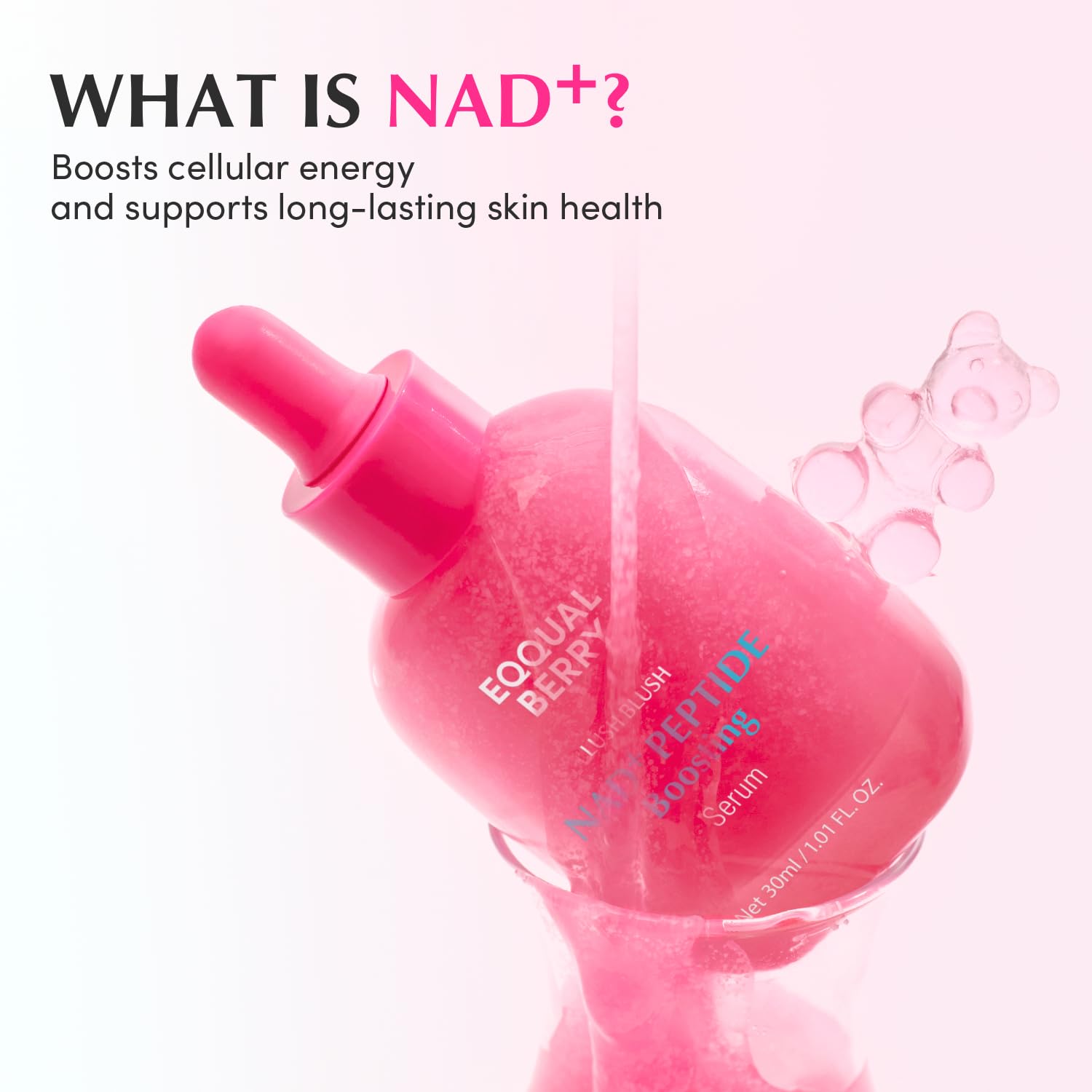 EQQUALBERRY NAD+ Peptide Boosting Serum – Niacinamide 2% + 14 Peptides + Vegan Collagen Anti-Aging Korean Skincare Face - Maple Wellness Supplements