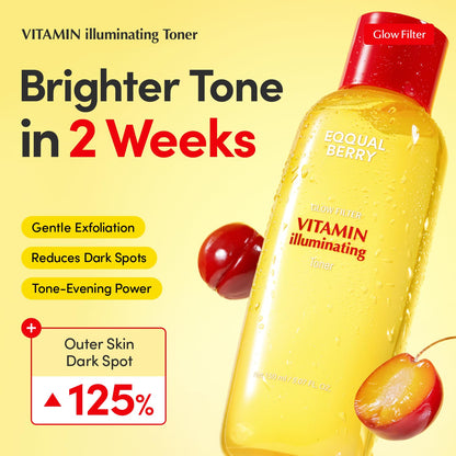 EQQUALBERRY Vitamin Illuminating Toner - Brightening Vitamin C & Niacinamide 3% - Maple Wellness Supplements