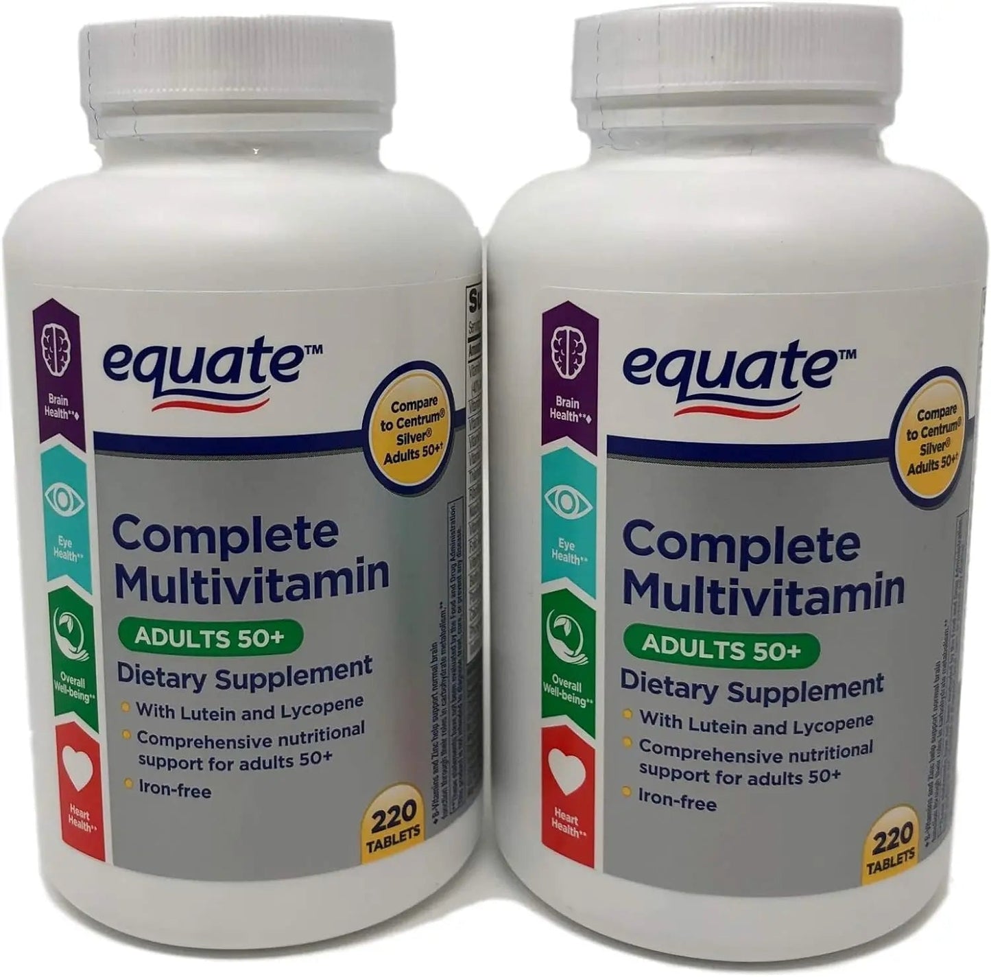 Equate Mature Adult 50+ One Daily Complete Multivitamin Compare to Centrum Silver (400 Ct) - Maple Wellness Supplements