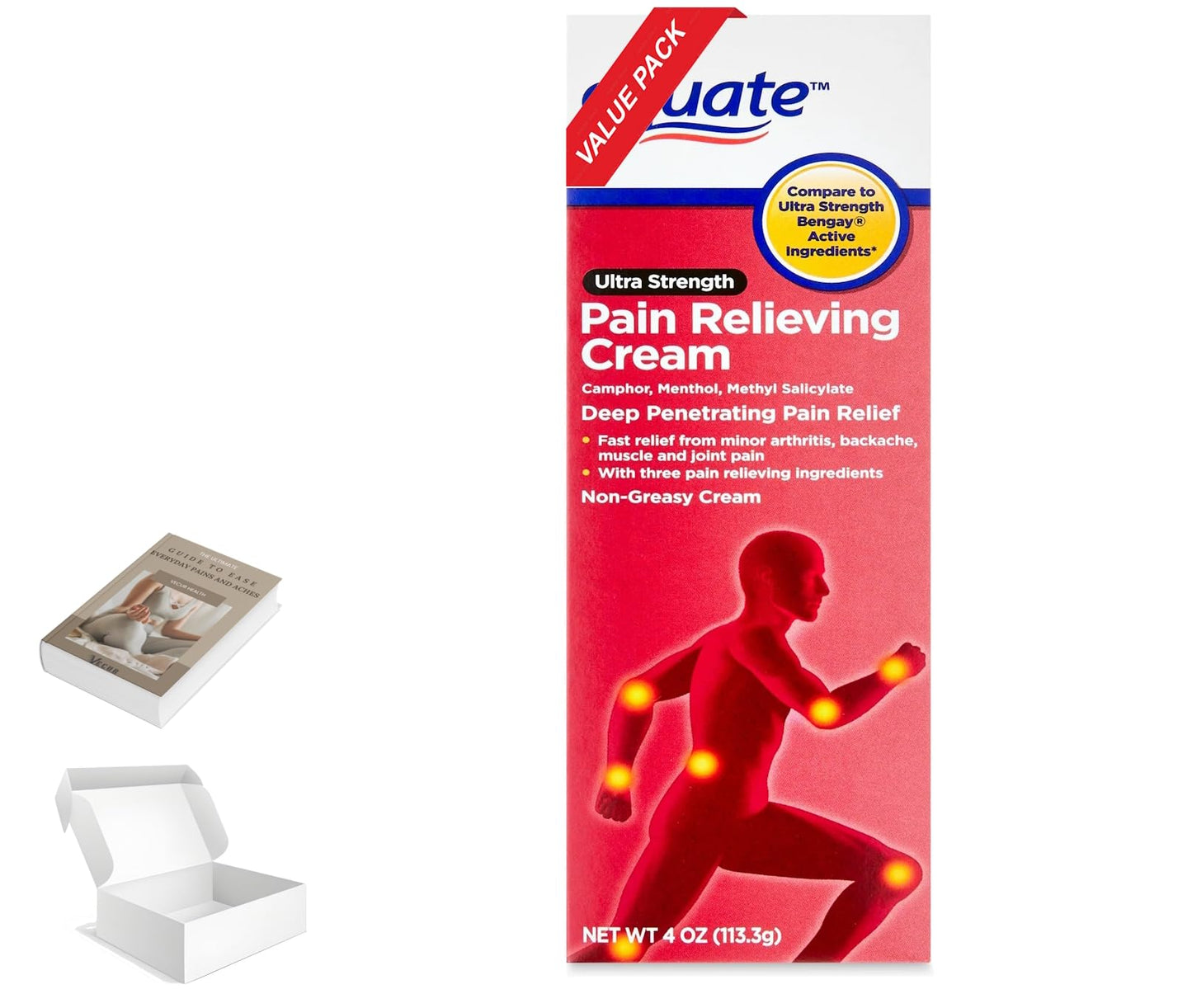 Equate Ultra Strength Pain Relieving Cream, Equate Ultra Strength Pain Relieving Cream Muscle Rub, 4 oz - Maple Wellness Supplements