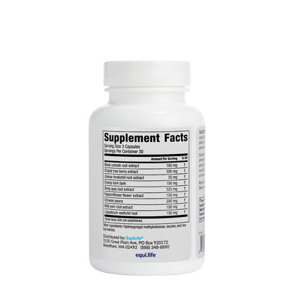 Equilife Hormone Balance Support for Women, Herbal Blend Supplement with Black Cohosh & Passion Flower to Support Overall Wellness, Gluten Free, Vegan, Non GMO, Dairy & Soy Free, 90 Capsules - Maple Wellness Supplements