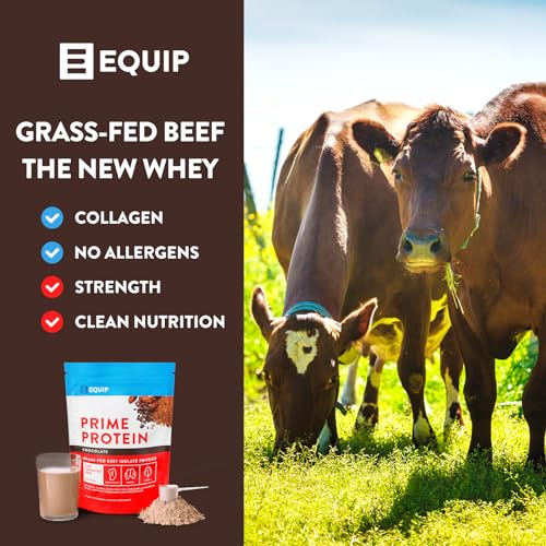 Equip Foods Prime Protein - Grass Fed Beef Protein Powder Isolate - Paleo and Keto - Maple Wellness Supplements