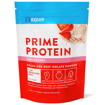 Equip Foods Prime Protein - Grass-Fed Beef Protein Powder Isolate -Paleo and Keto - Maple Wellness Supplements